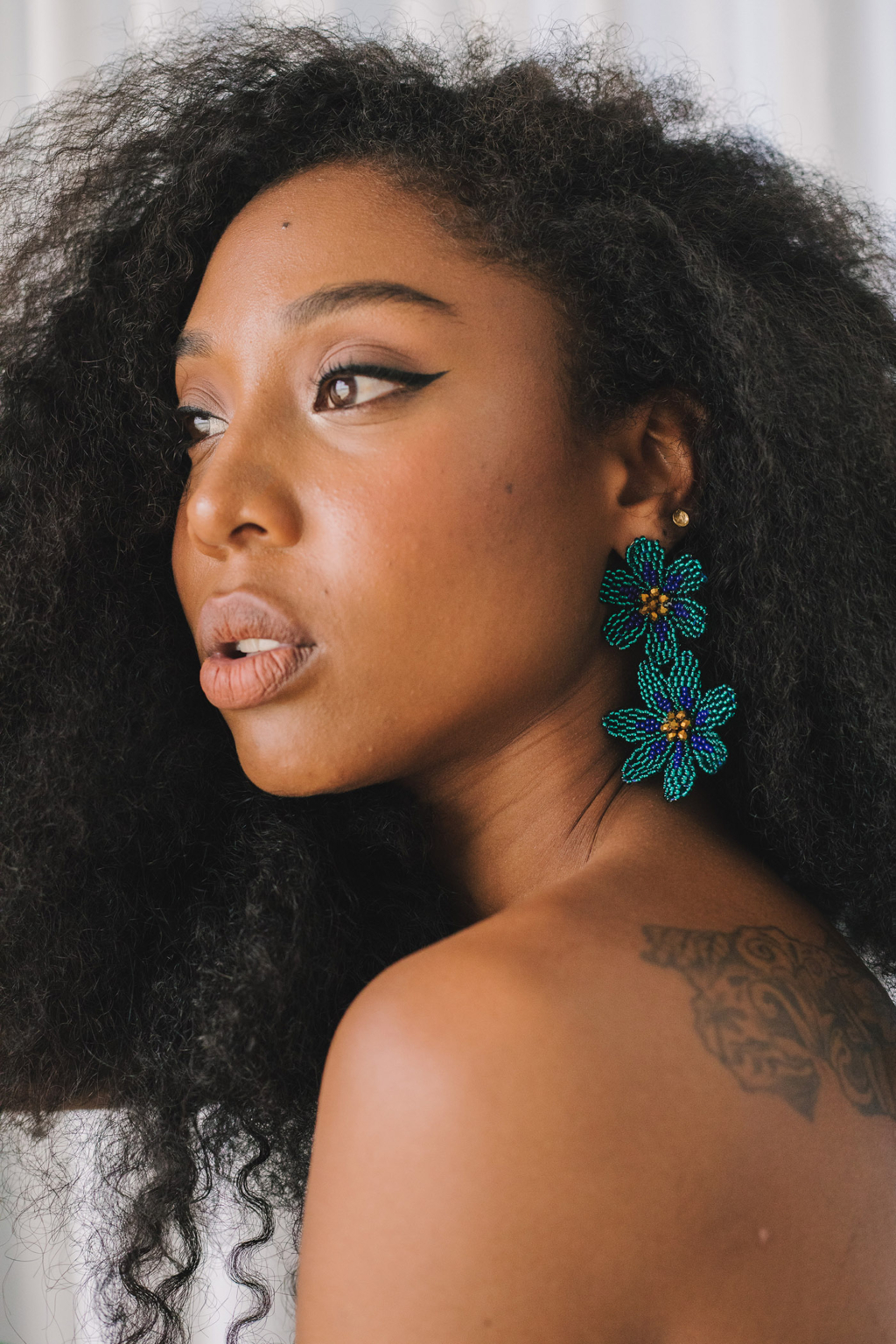 Double Flor Earrings [Turquoise]