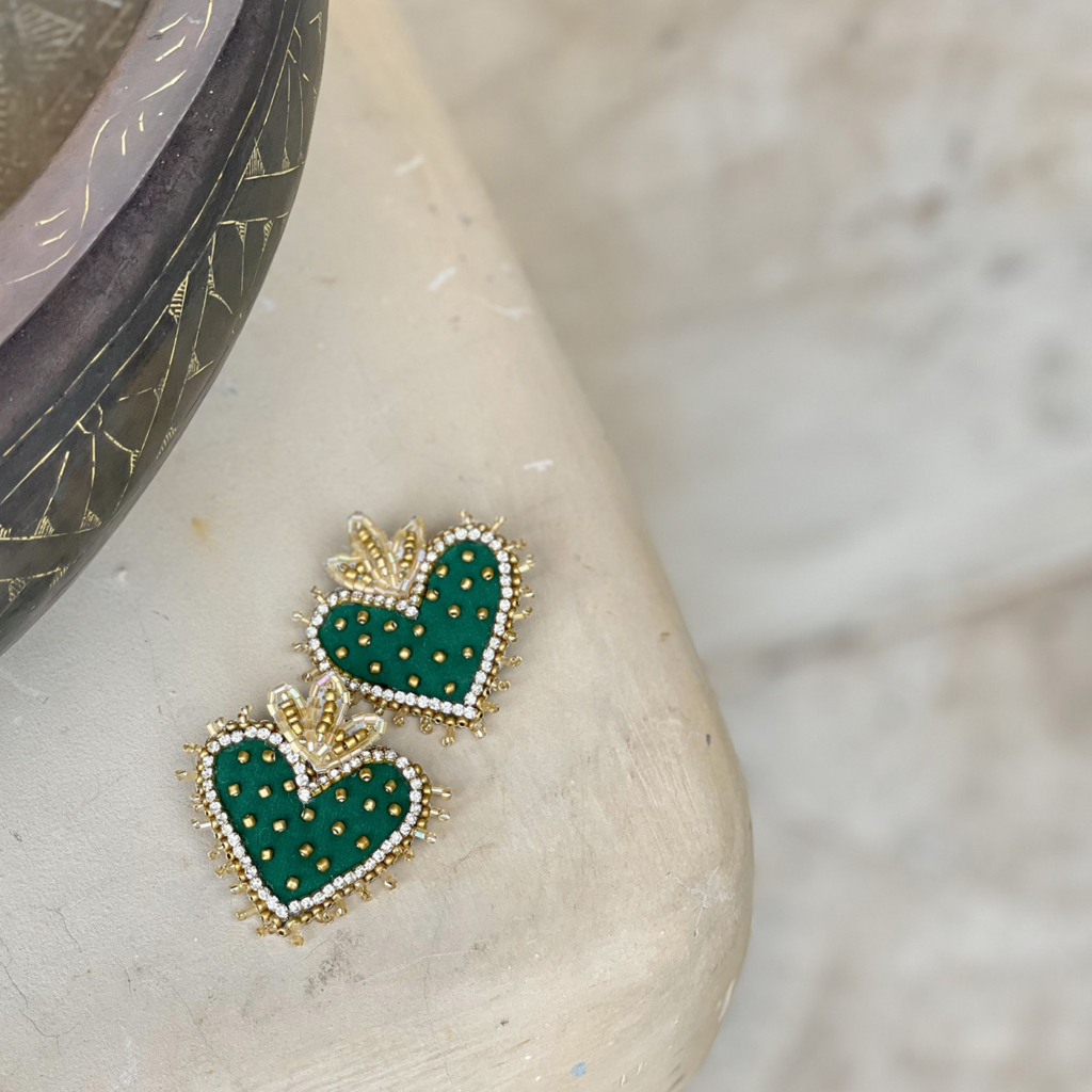 Milagro Earrings [Green]