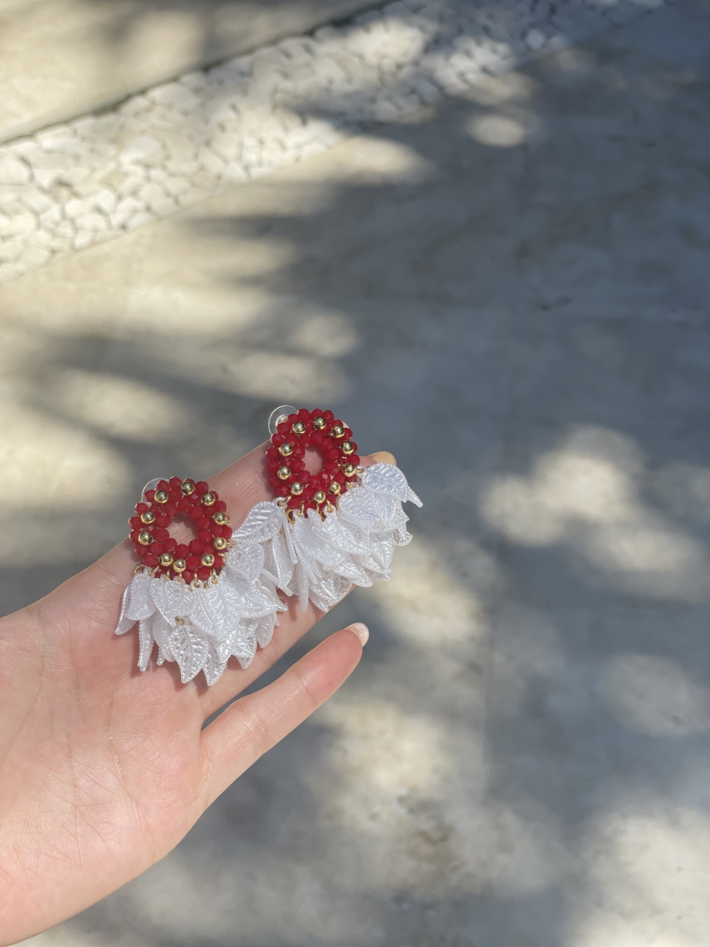 Bellflower Earrings [Red] - Image 2