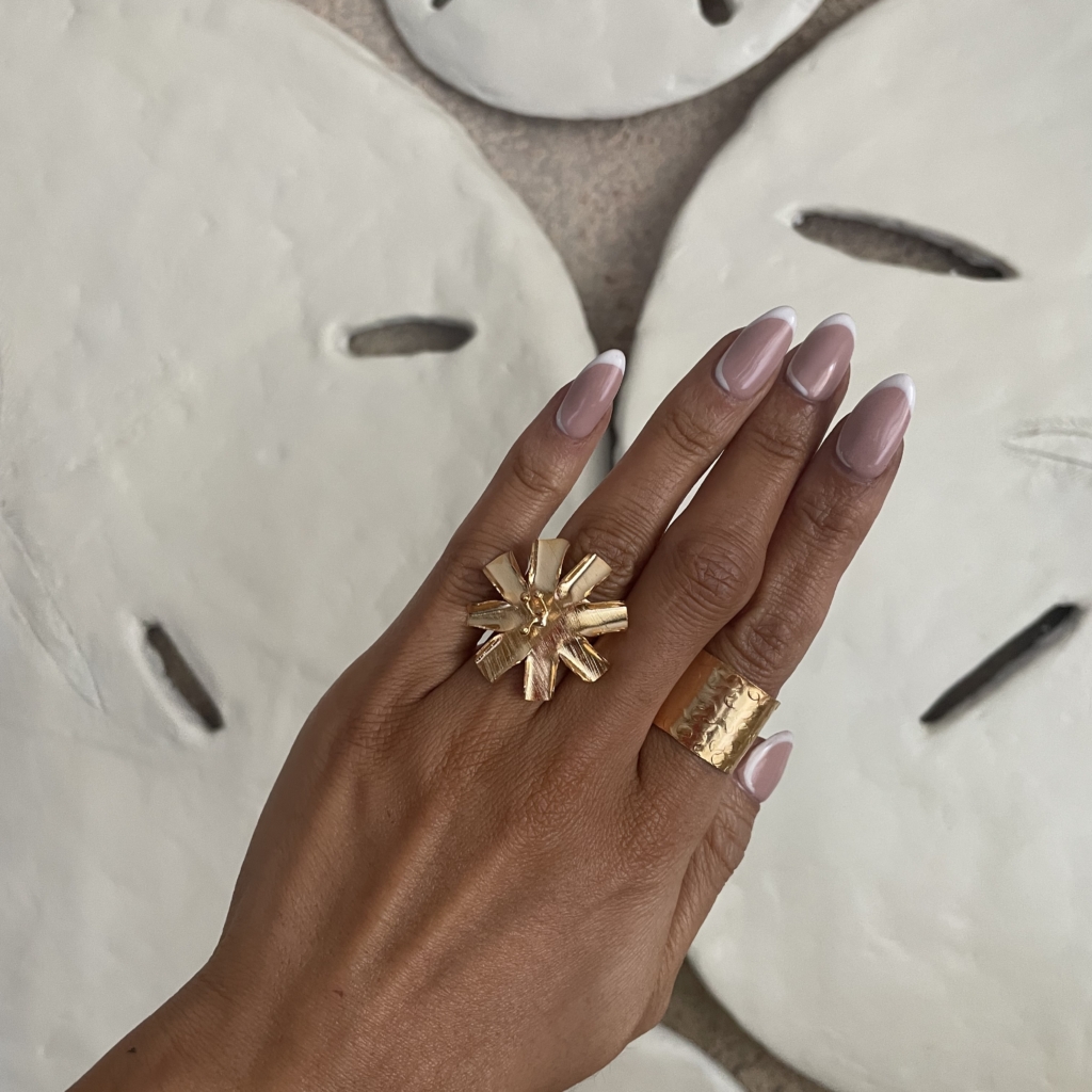 Abstract Flower Ring