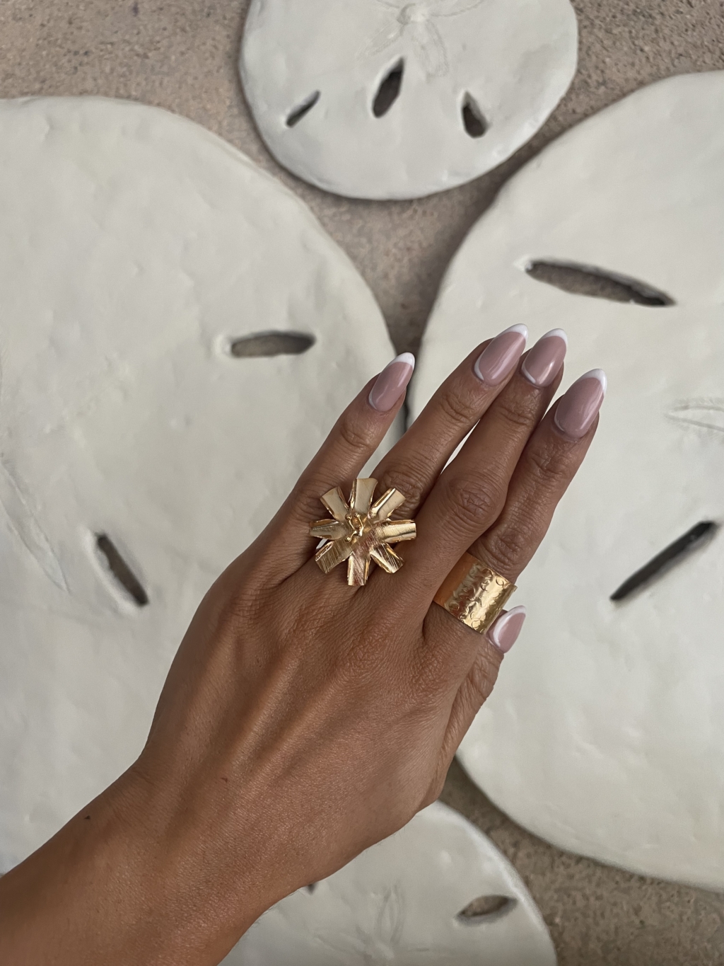 Abstract Flower Ring