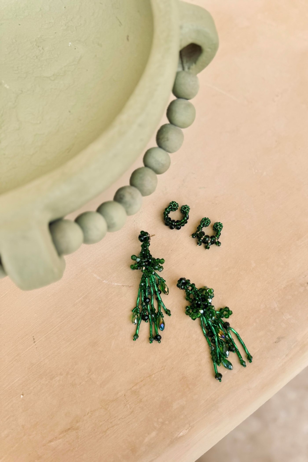Jade Earrings [Green] - Image 4