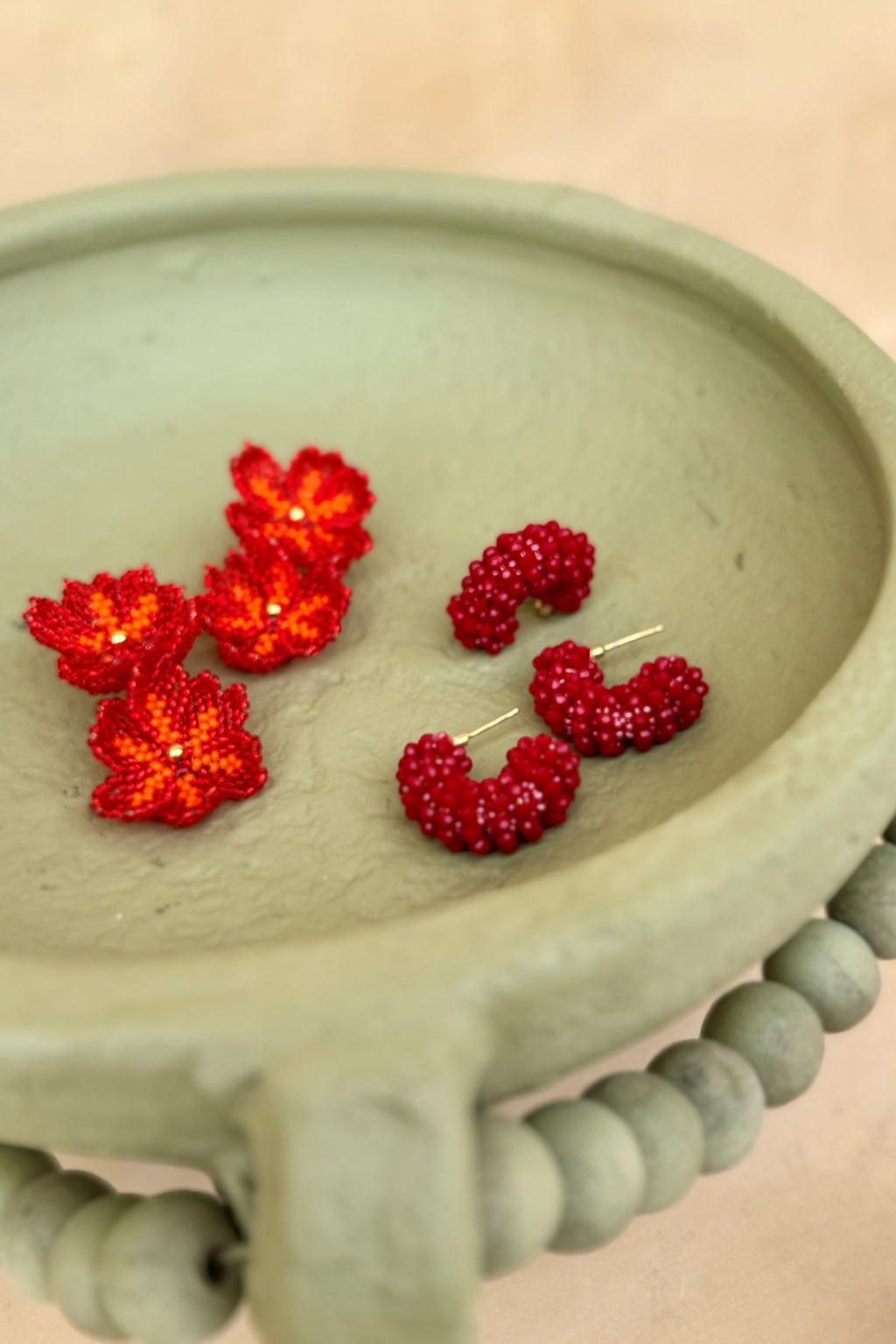 Esmera Earrings [Double Red] - Image 4