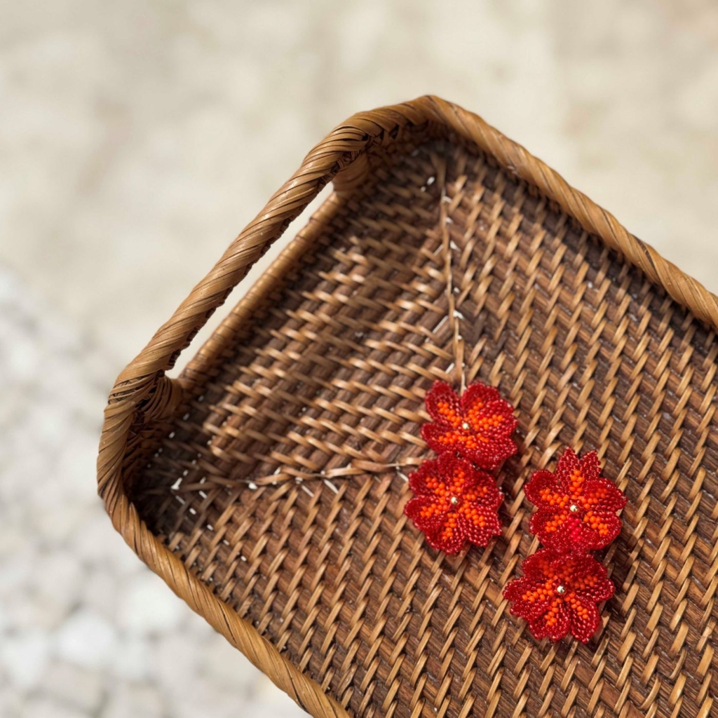 Esmera Earrings [Double Red]