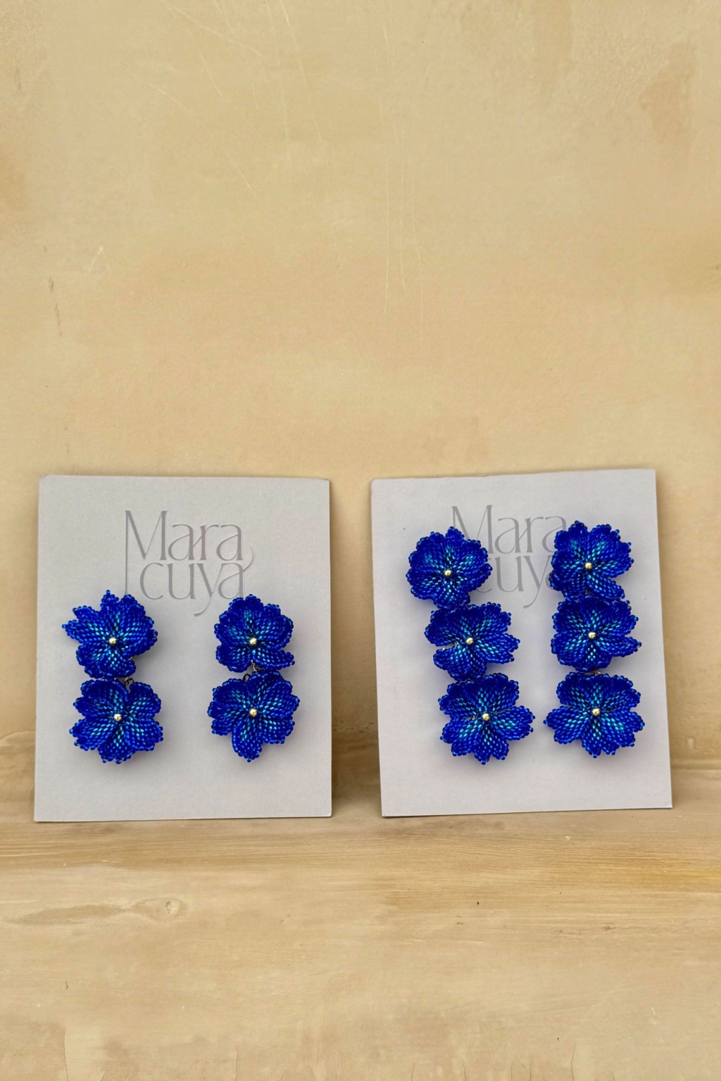 Esmera Earrings [Double Blue] - Image 2