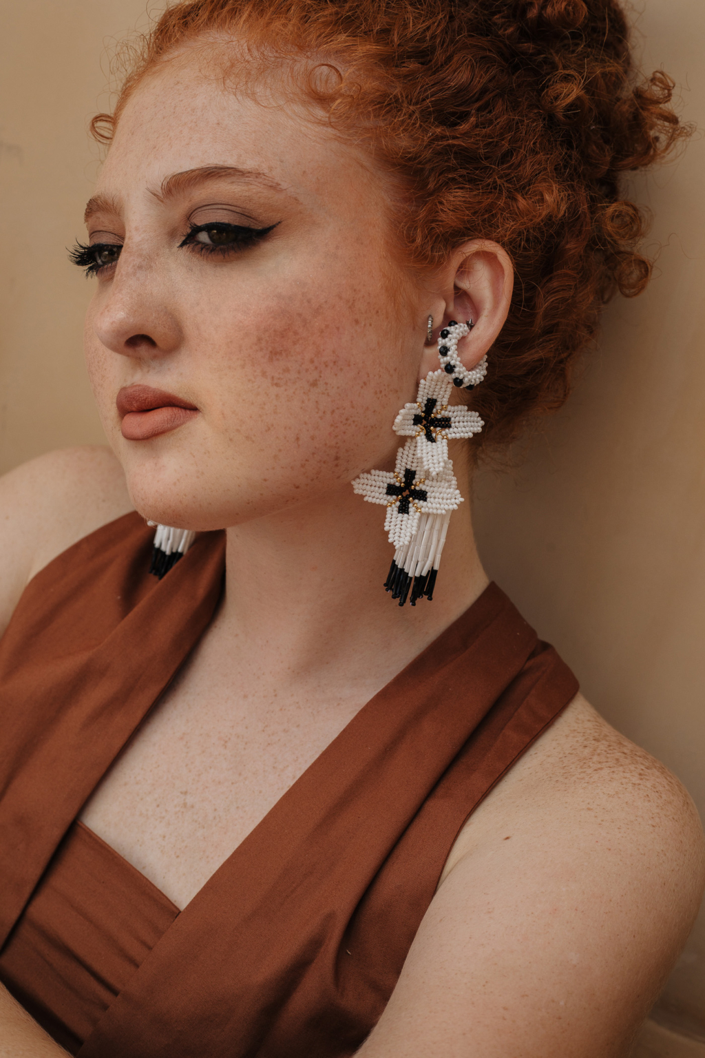 Amaia Earrings [Black & White] - Image 5