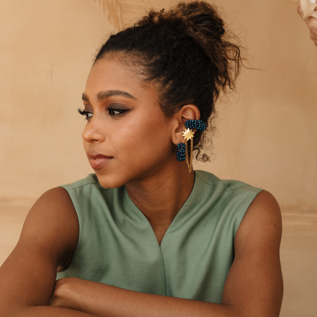 Lira Earrings [Blue]