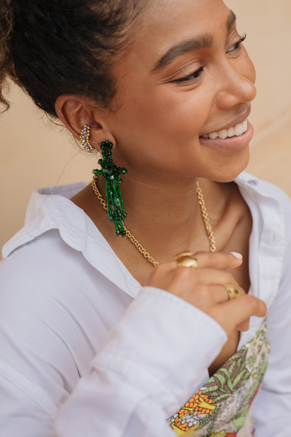 Jade Earrings [Green] - Image 3