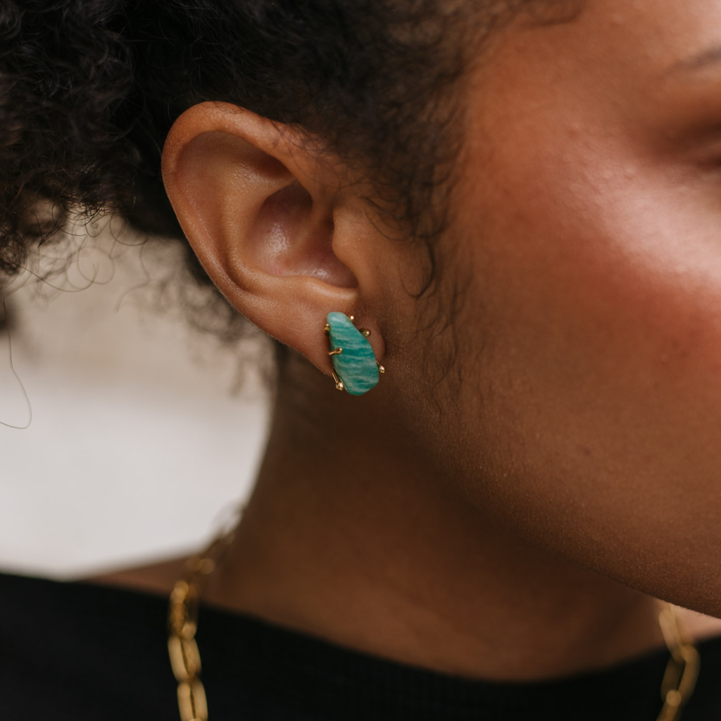 Calma Mini Earrings [Jade]