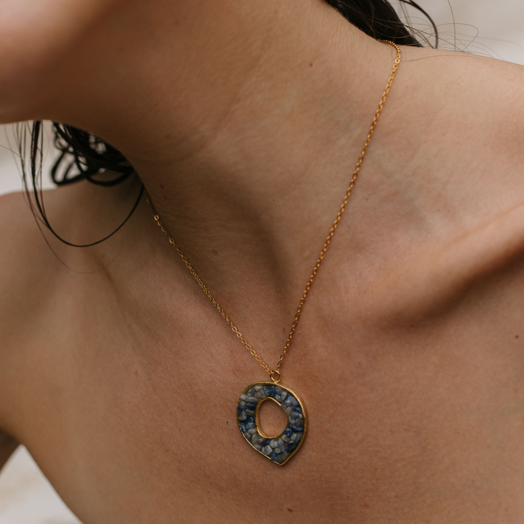 Caliza Necklace [Cuarzo Azul]